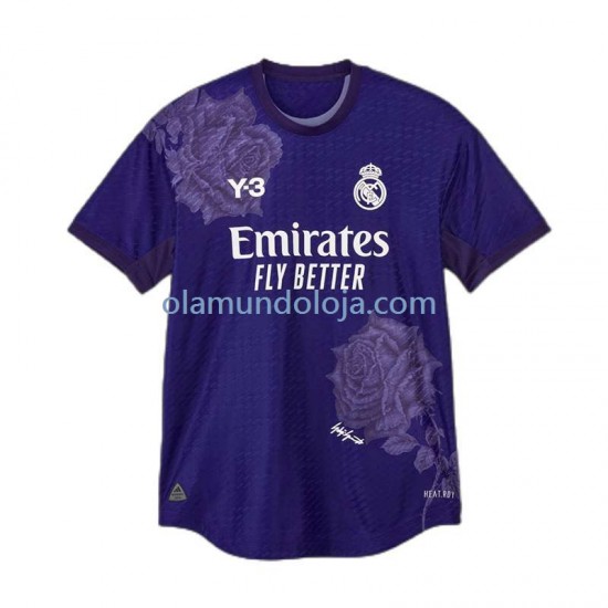 Camisola Real Madrid Vinicius Junior 7 Y-3 Homem Equipamento Quarto 2023-2024 Manga Curta